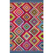 Rugs Modern mira 933 Etnik Desenli Vintage Çok Renkli Dokuma Taban Halı