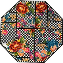Rugs Modern Mira 885 Siyah Beyaz Floret Damalı Sekizgen Halı