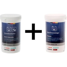 Bosch Siemens Çamaşır-Bulaşık Makinesi Kireç Çözücü+Çamaşır Makine Temizleyici (2'si Bir Arada)