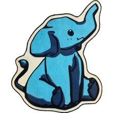 Rugs Modern Mira 868 Fil Figürlü Mavi Halı