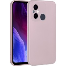 kilifone - Xiaomi Redmi 12C - Kılıf Mat Soft Premier Silikon Kapak - Rose Gold - T26612