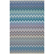 Rugs Modern Cotton Zigzag Desenli Çok Renkli Kilim 541