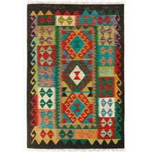 Rugs Modern Cotton Pamuklu Çok Renkli Otantik ve Etnik Desenli Kilim 502