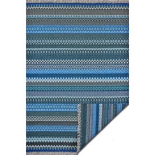 Rugs Modern Alara Blue 3206 Çift Taraflı Mavi Lacivert Tonlarında Çift Taraflı Kilim