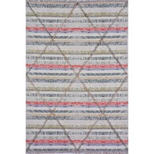 Rugs Modern Rustik Pudra 4005 Pastel Tonlarda Ponpon Detaylı Kilim