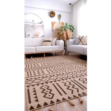 Rugs Modern Jutte Marakesh 5005 Black Kilim Natural