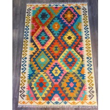 Rugs Modern  Cotton 562 Etnik Eskitme Desenli Pastel Tonlarda Dokuma Taban Kilim