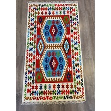 Rugs Modern Cotton 553 Etnik Desenli Otantik Canlı Çok Renkli Kilim