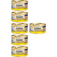 Gourmet Gourmet Gold Kıyılmış Tavuklu Yaş Kedi Maması 85GRx6