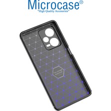 Microcase Xiaomi Poco X5 Leather Serisi Deri Efekt Silikon Kılıf - Siyah AL3337