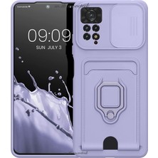 MTK Moveteck Xiaomi Redmi Note 12 Pro Uyumlu Kılıf Kamera Lens Sürgülü Korumalı Askılı Silikon Zırh Tank (Hediye Ipli)