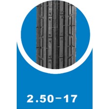 IRAN YASA TIRE&RUBBER 2.50-17 Tt (İÇ LASTİKLE KULLANIMA UYGUNDUR)  F Ön Motosiklet Yol Lastiği