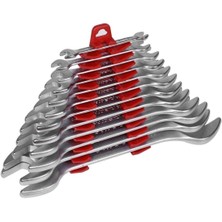 İzeltaş 12 Parça Kısa Boy İki Ağız Anahtar Takımı Krom Vanadyum Profesyonel Kullanım İçin