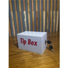 Pleksi Store Beyaz Küçük Pleksi Tip Box Kumbara