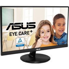 ASUS VP227HE 21.45 VA 1920x1080 5MS 75HZ HDMI VGA VESA 3YIL EYECARE, ÇERÇEVESİZ,FLICKER-FREE,DUSUK MAVI ISIK