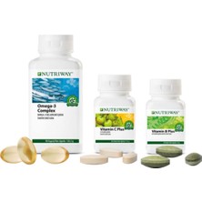 Nutriway Nutrıway™ ile Zindeliğinizi Artırmaya Destek Seti Omega 3+Vitamin C+Vitamin B