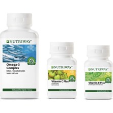 Nutriway Nutrıway™ ile Zindeliğinizi Artırmaya Destek Seti Omega 3+Vitamin C+Vitamin B