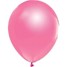 Party Balon Baskı Pembe 100 Lü 12 cm