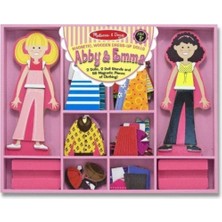 Imaginarium Melissa & Doug Abby ile Emma Ahşap Mıknatıslı Giydirme Oyunu /