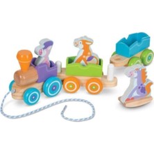 Melissa&Doug Melissa & Doug Melissa&doug Ahşap Çek Çek Tren - Sallanan Çiftlik Hayvanları