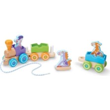 Melissa&Doug Melissa & Doug Melissa&doug Ahşap Çek Çek Tren - Sallanan Çiftlik Hayvanları