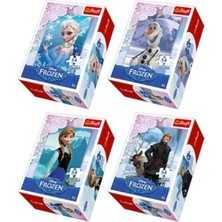 Trefl Puzzle Frozen Karlar Ülkesi Mini Puzzle 54 Parçalı 4'lü Set