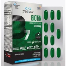 Zade Vital Biotin 2500 Mcg 30 Yumuşak Kapsül