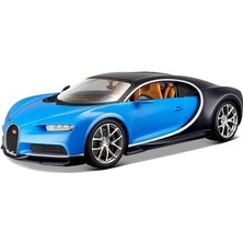 Welly Bugatti Chiron Mavi 1:24 Ölçek Metal Model Garaj 2021