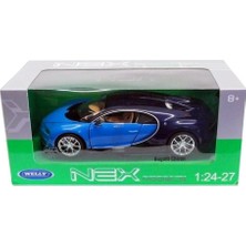 Welly Bugatti Chiron Mavi 1:24 Ölçek Metal Model Garaj 2021