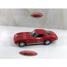 Welly 1963 Chevrolet Corvette Kırmızı*1:24 Ölçek**modelgaraj