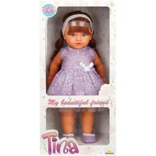 Sunman Tina Party Bebek 45 cm Mor Elbise ile Eğlenceli Oyun Arkadaşı Tekil Ürün 40061