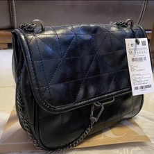 Zaura Wandering Çanta Yeni Moda Sonbahar Kış Kadın Çantası Siyah Vintage Omuz Çantası Crossbody Çanta Elmas Kareli Çanta Zincir Çanta El Çantası (Yurt Dışından)