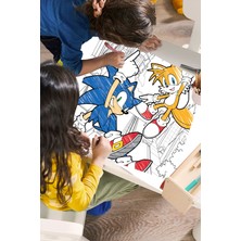 PopŞeker Sonic Boom - Sonic Karakterleri - Dev Boyama Kağıdı - Boyama Rulosu - Büyük Boy 5 Metre Uzunluk