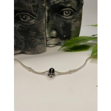 Ni Aksesuar Gümüş S925 Damgalı Star Wars Darth Vader Charm