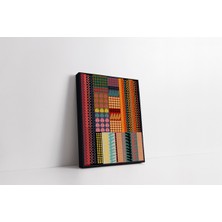 Rugs Modern Kanvas Tablo 1201 Çok Renkli Soyut DESENLI 265