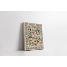 Rugs Modern Kanvas Tablo 992 Botanik ve Sevimli Hayvanlar Temalı 219 