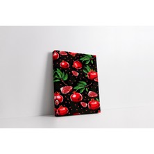 Rugs Modern Kanvas Tablo Siyah Nar Temalı 245
