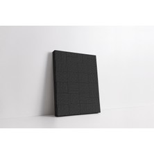 Rugs Modern Kanvas Tablo Siyah Sepet Örme Temalı 243