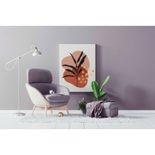 Rugs Modern Kanvas Tablo Siyah Dal ve Sarı Puantiyeli 74