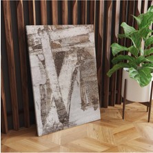 Rugs Modern Kanvas Tablo Bej ve Natural Soyut Temalı 47