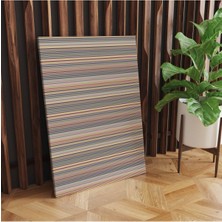 Rugs Modern Kanvas Tablo Çizgili Naturel Kahve Bej Siyah 41
