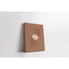 Rugs Modern Kanvas Tablo Kahve Minimalist Soyut Desen 251