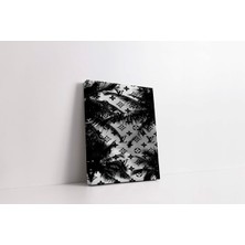 Rugs Modern Kanvas Tablo Siyah ve Beyaz Duvar Kağıdı Temalı 198