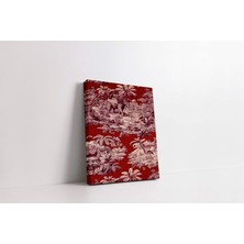 Rugs Modern Kanvas Tablo Kırmızı Fil Safari Temalı 200