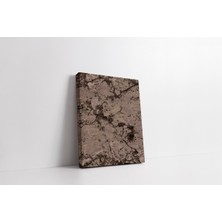 Rugs Modern Kanvas Tablo Bej Siyah Mermer Desen 228
