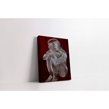 Rugs Modern Kanvas Tablo Tel Örgü Kadın Temalı 199