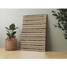 Rugs Modern Kanvas Tablo Marakesh Üçgen Siyah Çizgiler Natural 129