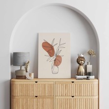 Rugs Modern Kanvas Tablo Vazoda Çiçekler Temalı 59