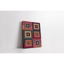 Rugs Modern Kanvas Tablo 1209 Renkli Geometrik Desenli ÇIZGILI 276