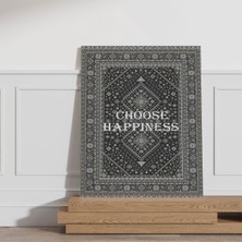 Rugs Modern Kanvas Tablo Choose Happınes Vintage Temalı 115
